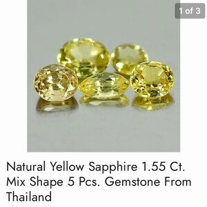 Vibrant Yellow Sapphire Gemstones with Sparkling Clarity